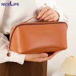 Cosmetic Bag Supplier - OEM Hot Selling Ladies Leather Pouch