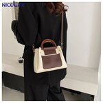 Bucket Bag Factory - OEM Retro Color Contrast Tote Bags