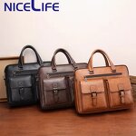 Briefcase Manufacturer - OEM Unisex PU Leather Soft Bag