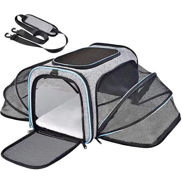 Pet Travel Carrier Factory - OEM Airline Approved Expandable Soft-Sided