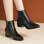 Ankle Boots Factory - OEM Women's Leather Transparent Heel