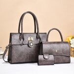 Leather Set Supplier - OEM Women's Three-Piece Shoulder Bag