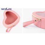 Cosmetic Bag Supplier - OEM Custom Pink Love Heart Shaped
