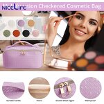 Cosmetic Bag Supplier - OEM Portable PU Leather Makeup Pouch