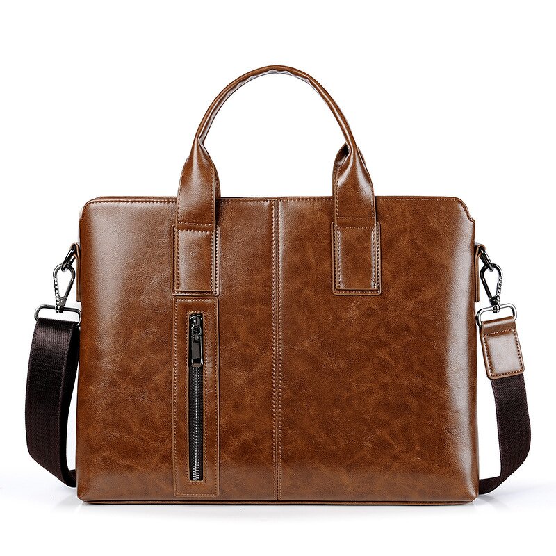 Briefcase Manufacturer - OEM Men's Soft Leather Horizontal