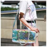 Transparent Duffel Supplier - OEM Women's Holographic PVC Bag