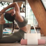 Yoga Mat Bag Supplier - OEM Lightweight Custom Logo Canvas