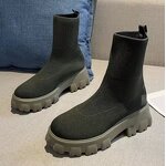 Winter Boots Manufacturer - OEM Women's Plain Short Knit Boots