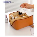 Cosmetic Bag Supplier - OEM Hot Selling Ladies Leather Pouch