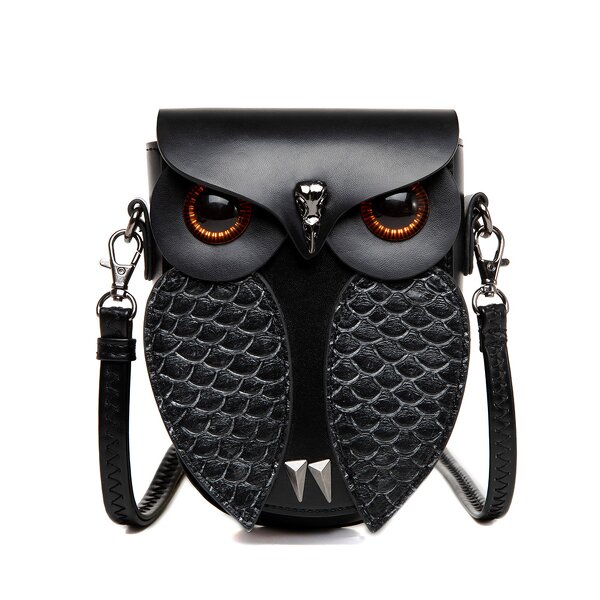 PU Backpack Factory - OEM Owl Emblazonment Adjustable Strap