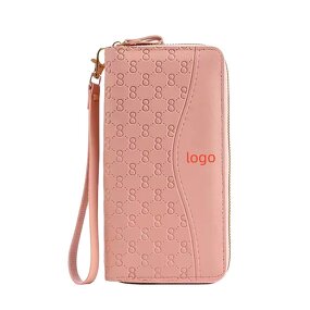 Women Wallets Factory - OEM Pu Leather Long Zipper Purse