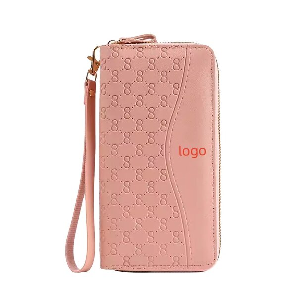 Women Wallets Factory - OEM Pu Leather Long Zipper Purse