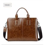 Briefcase Manufacturer - OEM Men's Soft Leather Horizontal