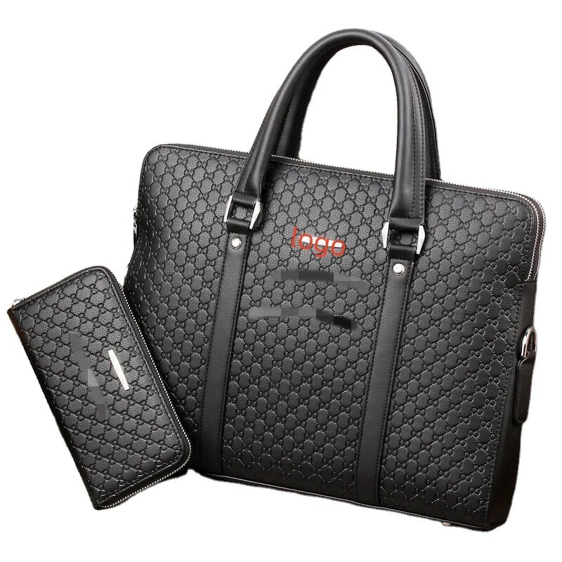 Office Bag Supplier - OEM Real Cow Leather Laptop Briefcase
