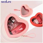 Cosmetic Bag Supplier - OEM Custom Pink Love Heart Shaped