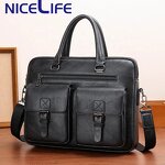 Briefcase Manufacturer - OEM Unisex PU Leather Soft Bag