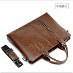 Briefcase Manufacturer - OEM Men's Soft Leather Horizontal