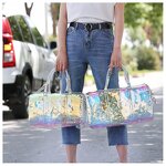 Transparent Duffel Supplier - OEM Women's Holographic PVC Bag