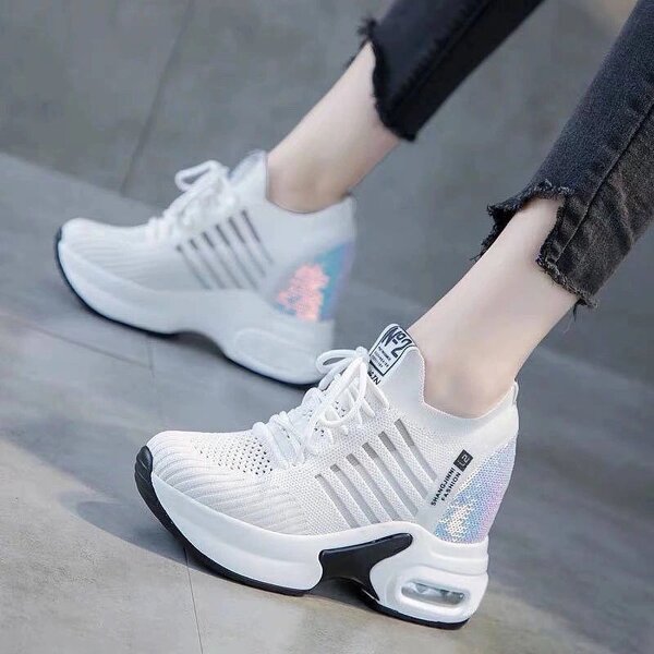 Women's Sneakers Factory - OEM Platform Heels Breathable Summer