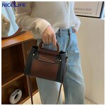 Bucket Bag Factory - OEM Retro Color Contrast Tote Bags