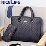 Office Bag Supplier - OEM Real Cow Leather Laptop Briefcase