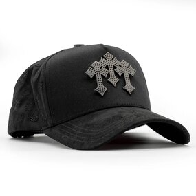 Caps Supplier - OEM 5 Panel Suede Baseball Cap Metal Logo