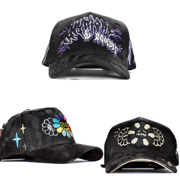 Baseball Cap Factory - OEM Embroidery Curved Brim 5-Panel