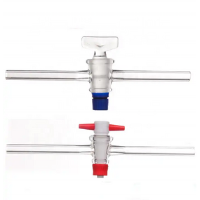 PTFE Stopcock Factory - Two-Way Straight Bore with Key Customizable