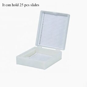Slide Storage Box Factory - 25 Place Plastic Microscope Slide Box
