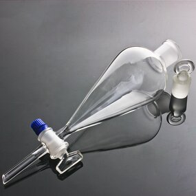 Separatory Funnel Factory - 1000ml Pear-Shape with Glass Stopcock