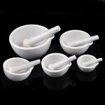 Mortar and Pestle Factory - 100mm White Ceramic Chemistry Set