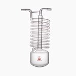 Reflux Condenser Manufacturer - 300mm Coiled Inner Tube Boro 3.3 Glass