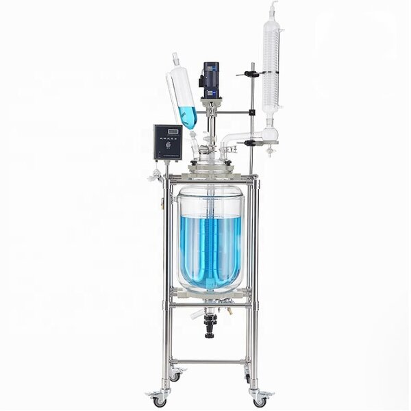 Chemical Reactor Factory - 50L Double-Layer Jacketed Glass 220V