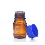 Reagent Bottle Manufacturer - Orange Screw Cap Glass with Scale