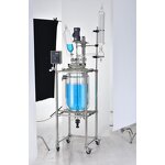 Double Layer Glass Reactor Manufacturer - 30L High Borosilicate Lab Reactor