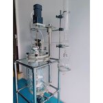 Double Layer Glass Reactor Manufacturer - 10L Borosilicate 3.3 Material