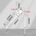 Kjeldahl Distilling Apparatus Factory - Semicro with 200mm Condenser