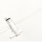 PTFE Stopcock Factory - Two-Way Straight Bore with Key Customizable