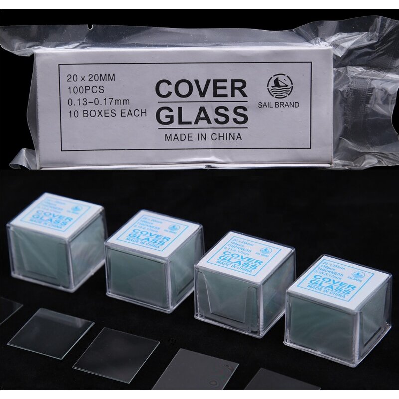 Microscope Cover Slip Factory - 20x20mm Square Glass Slide Cover