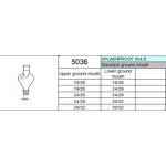 Splashproof Bulb Factory - 250ml with Upper and Lower Ground Stopper