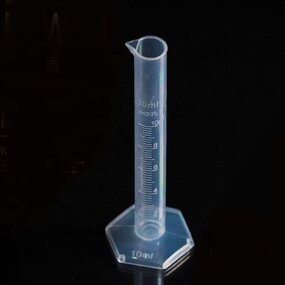 Measuring Cylinder Manufacturer - 10ml Clear Plastic with Spout