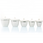 Porcelain Crucible Manufacturer - 200ml with Cover Lid Laboratory