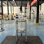 Chemical Reactor Factory - 50L Double-Layer Jacketed Glass 220V