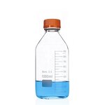 Reagent Bottle Manufacturer - Orange Screw Cap Glass with Scale