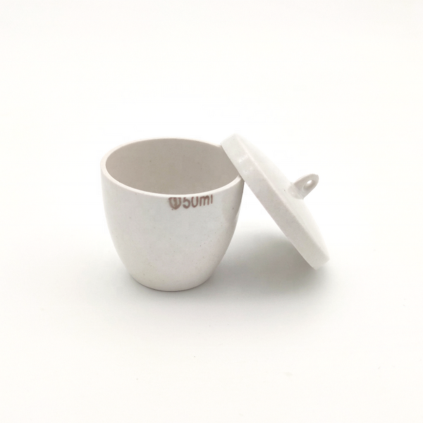Porcelain Crucible Factory - 50ml with Cover Lid Laboratory Supply