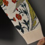 Knitted Sweater Supplier - OEM Custom Jacquard Wool V Neck Thin