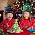 Christmas Hat Manufacturer - OEM Santa Soft Knitted LED Light