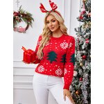 Christmas Sweater Factory - OEM Fashion Women Plus Size Crewneck