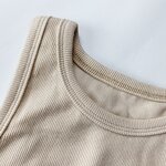 Crop Top Supplier - OEM Custom Logo Ladies Cotton Knitted