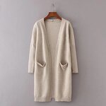 Cardigan Supplier - OEM Wholesale Plain Open Front Drape